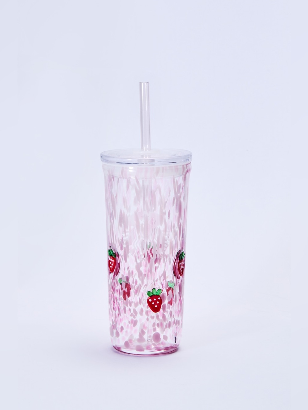 Starbucks Limited Edition Pink Drink Glass Strawberry Cold Cup